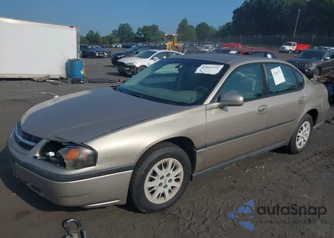 2002 Chevrolet Impala из США, поврежденный, VIN 2G1WF52EX29246537